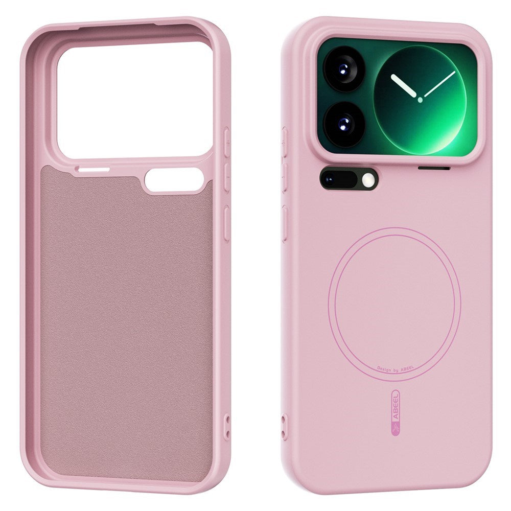 Xiaomi 17 Pro Max Silikon Deksel - MagSafe  Kompatibel - Rosa