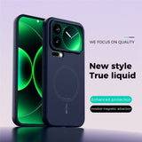 Xiaomi 17 Pro Max Silikon Deksel - MagSafe  Kompatibel - Mørkeblå