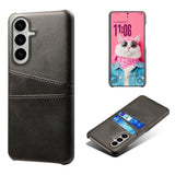 Samsung Galaxy S26 EIDERWOOD Kunstskinn Deksel m. Kortholder - Svart