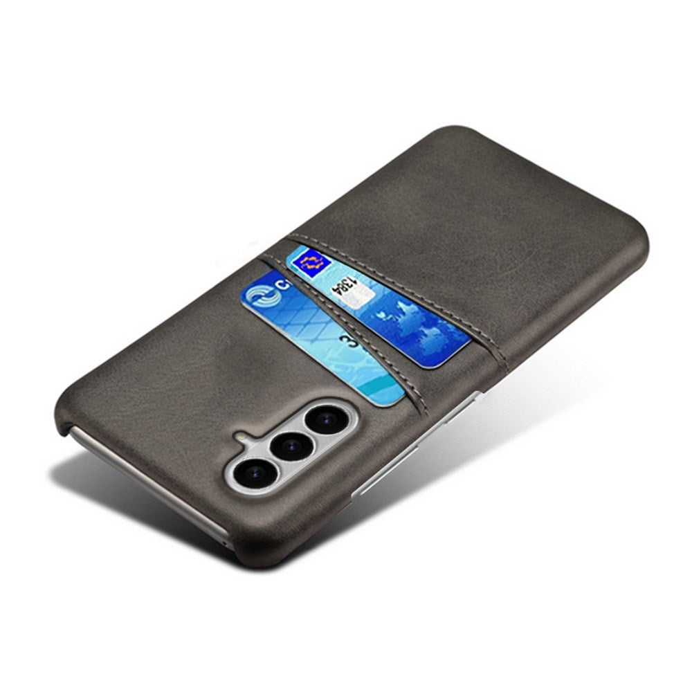 Samsung Galaxy S26 EIDERWOOD Kunstskinn Deksel m. Kortholder - Svart