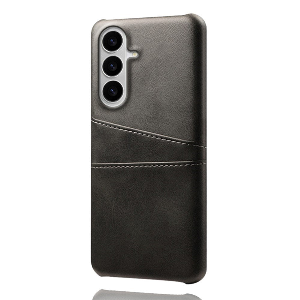 Samsung Galaxy S26 EIDERWOOD Kunstskinn Deksel m. Kortholder - Svart