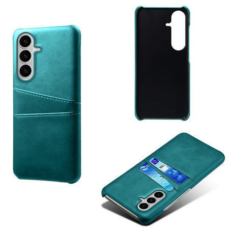 Samsung Galaxy S26 EIDERWOOD Kunstskinn Deksel m. Kortholder - Grønn