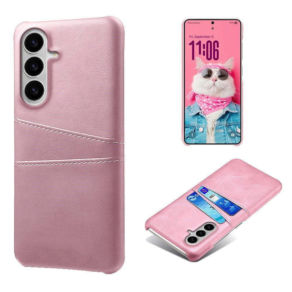 Samsung Galaxy S26 EIDERWOOD Kunstskinn Deksel m. Kortholder - Rosa