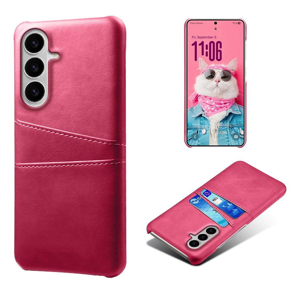 Samsung Galaxy S26 EIDERWOOD Kunstskinn Deksel m. Kortholder - Pink