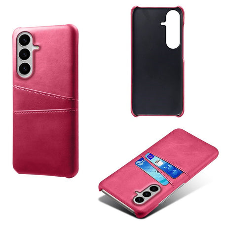 Samsung Galaxy S26 EIDERWOOD Kunstskinn Deksel m. Kortholder - Pink
