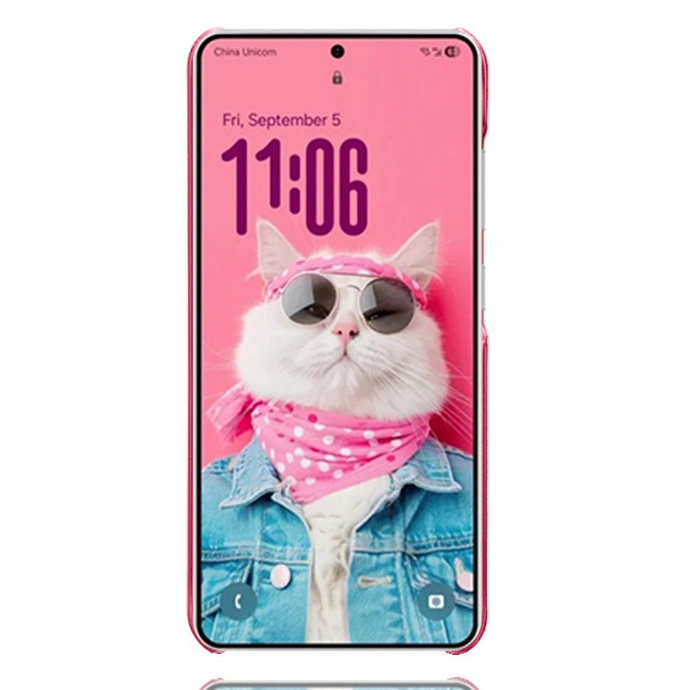 Samsung Galaxy S26 EIDERWOOD Kunstskinn Deksel m. Kortholder - Pink