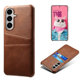 Samsung Galaxy S26 EIDERWOOD Kunstskinn Deksel m. Kortholder - Brun