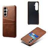 Samsung Galaxy S26 EIDERWOOD Kunstskinn Deksel m. Kortholder - Brun