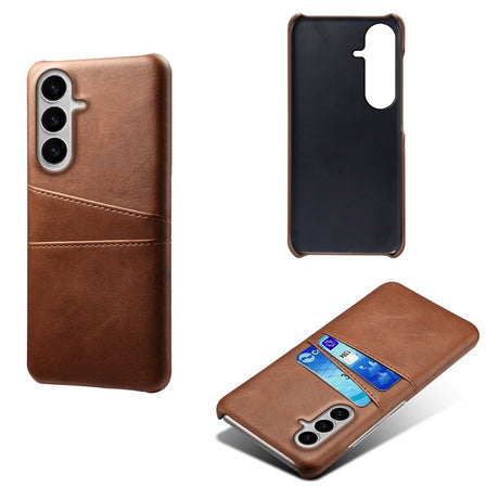 Samsung Galaxy S26 EIDERWOOD Kunstskinn Deksel m. Kortholder - Brun