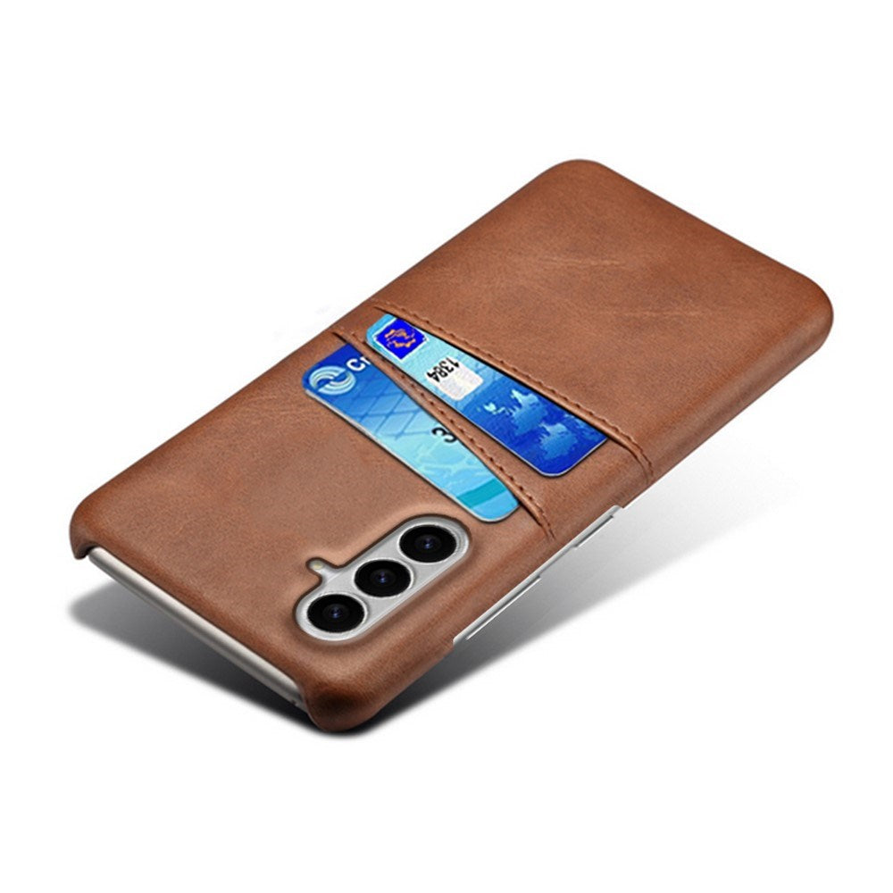 Samsung Galaxy S26 EIDERWOOD Kunstskinn Deksel m. Kortholder - Brun