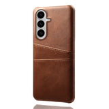 Samsung Galaxy S26 EIDERWOOD Kunstskinn Deksel m. Kortholder - Brun