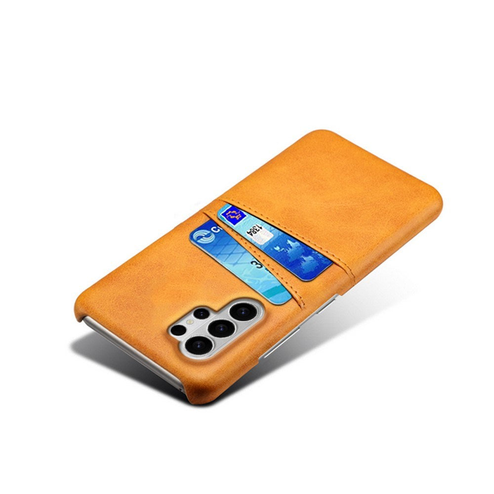 Samsung Galaxy S26 Ultra EIDERWOOD Kunstskinn Deksel m. Kortholder - Oransje