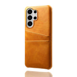 Samsung Galaxy S26 Ultra EIDERWOOD Kunstskinn Deksel m. Kortholder - Oransje