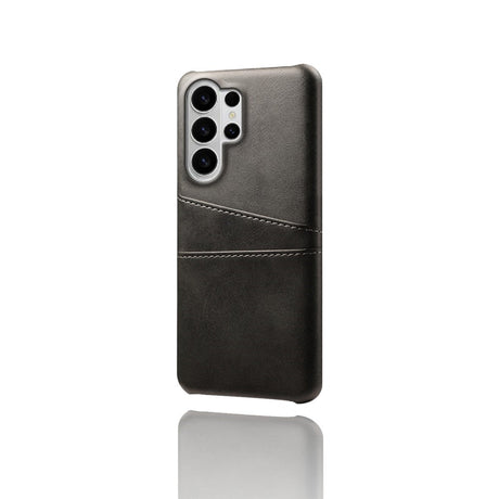 Samsung Galaxy S26 Ultra EIDERWOOD Kunstskinn Deksel m. Kortholder - Svart