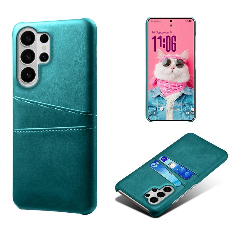 Samsung Galaxy S26 Ultra EIDERWOOD Kunstskinn Deksel m. Kortholder - Grønn