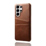 Samsung Galaxy S26 Ultra EIDERWOOD Kunstskinn Deksel m. Kortholder - Brun