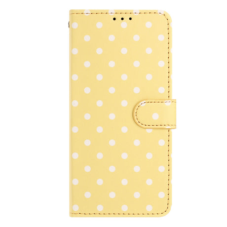 EIDERWOOD Xiaomi 17 Pro Max Kunstskinn Flip Deksel m. Polka Design - Gul
