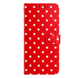 EIDERWOOD Xiaomi 17 Pro Max Kunstskinn Flip Deksel m. Polka Design - Rød
