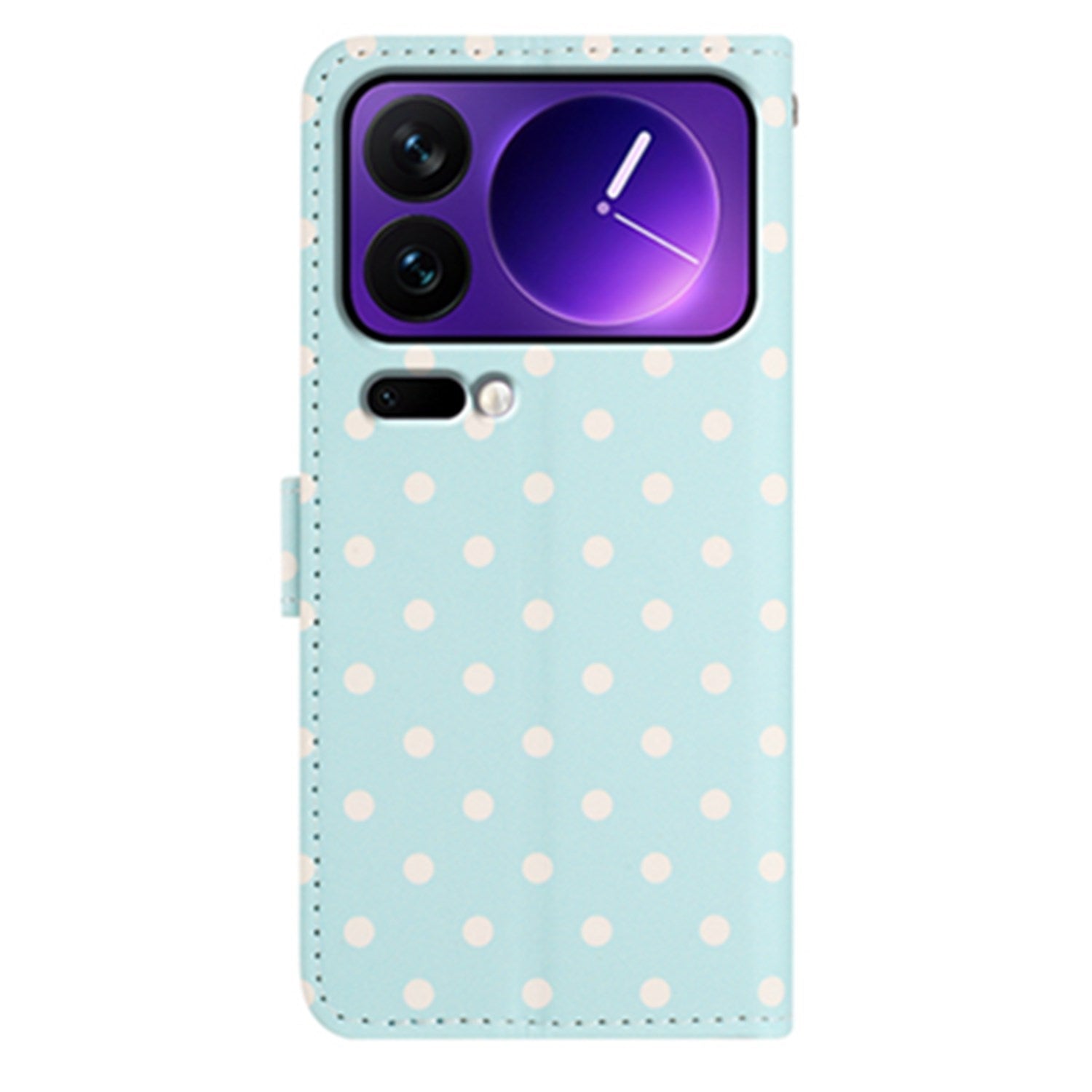 EIDERWOOD Xiaomi 17 Pro Kunstskinn Flip Deksel m. Polka Design - Blå