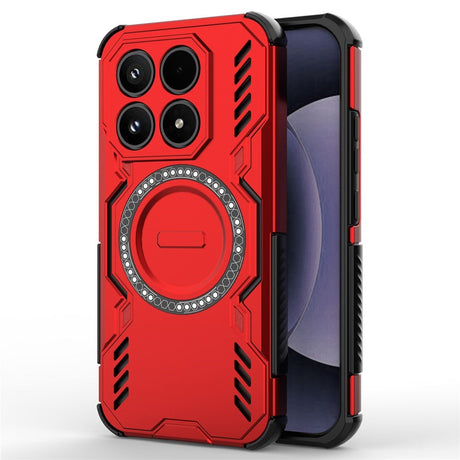 Xiaomi 17 EIDERWOOD Hybrid Håndverkerdeksel m. Varmeutslipp - Rød