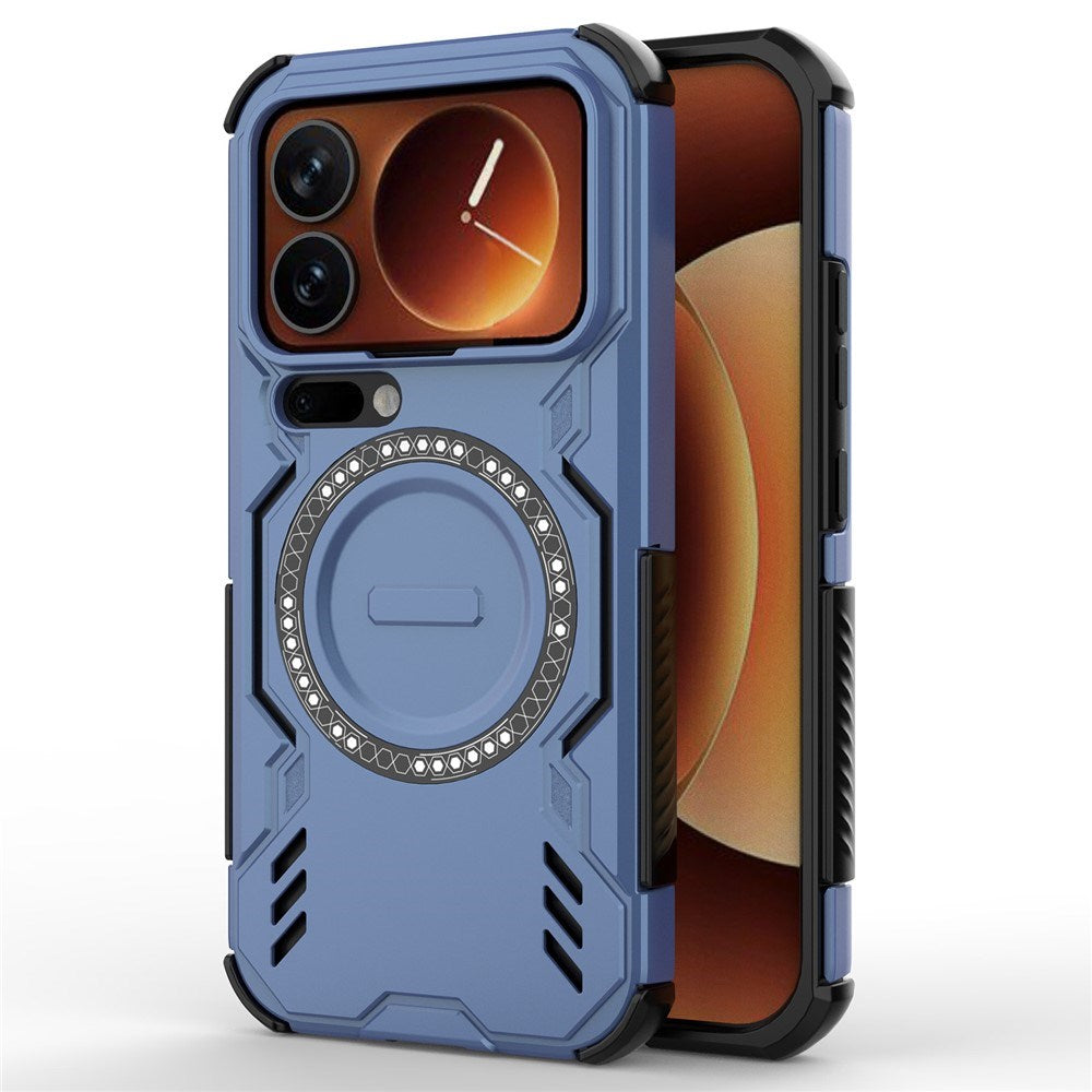 Xiaomi 17 Pro EIDERWOOD Hybrid Håndverkerdeksel m. Varmeutslipp - Blå