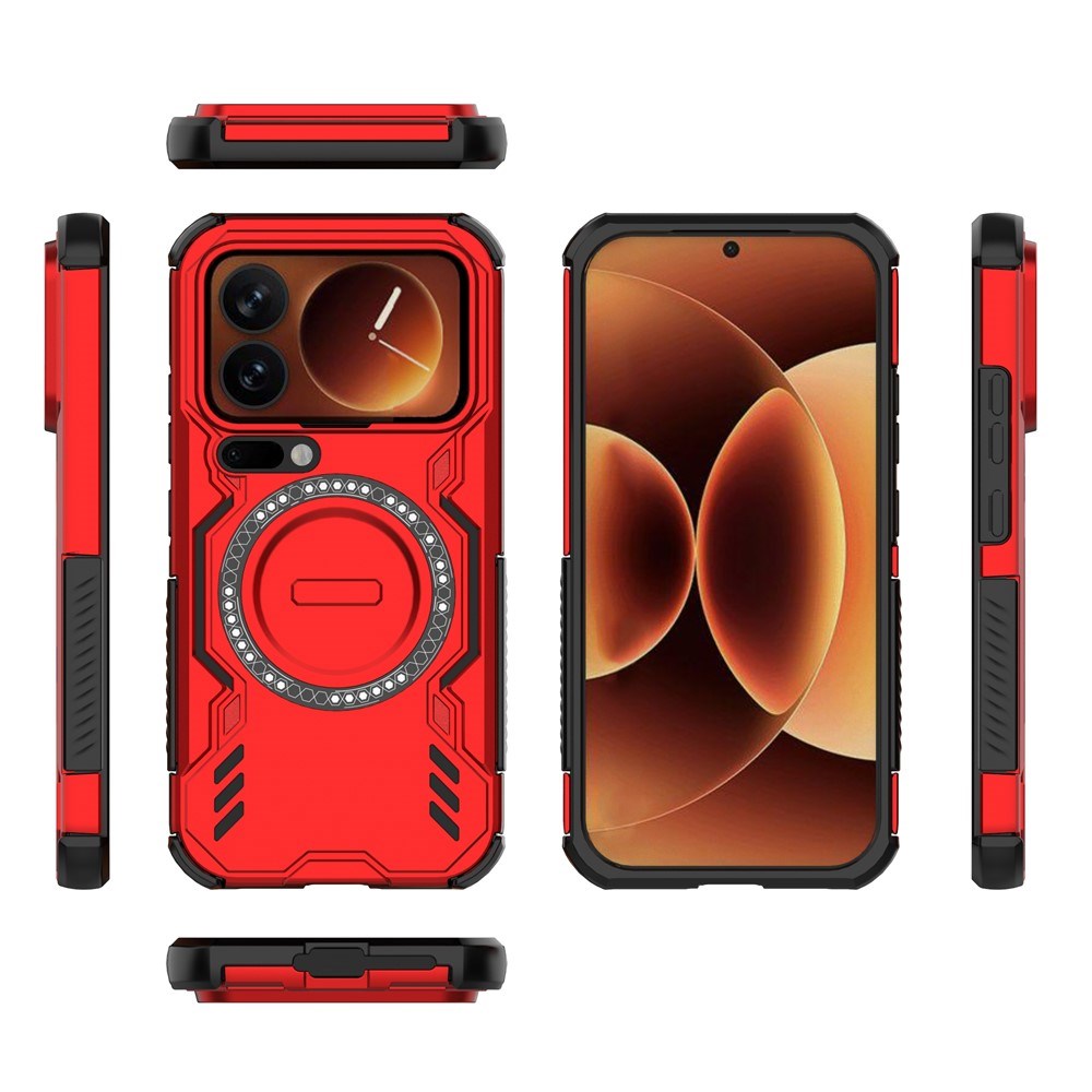 Xiaomi 17 Pro EIDERWOOD Hybrid Håndverkerdeksel m. Varmeutslipp - Rød