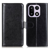 OnePlus 15 EIDERWOOD Kunstlær Flip Deksel m. Kortholder - Svart