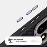 OnePlus 15 Karbonfiber Deksel  - Svart/Sølv