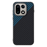 OnePlus 15 Karbonfiber Deksel  - Svart/Blå