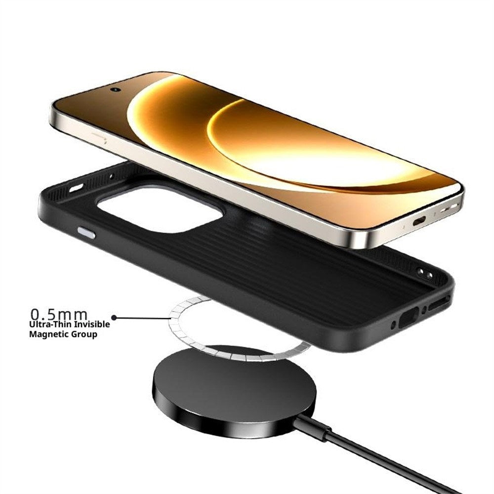 OnePlus 15 Karbonfiber Deksel  - Svart