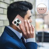 Honor X5c Plus BINFEN Kunstskinn Flip Deksel med RFID Blokkering - Rose Gold