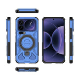 Xiaomi 17 Pro Max EIDERWOOD Håndverkerdeksel med Magnetisk Kickstand – Blå
