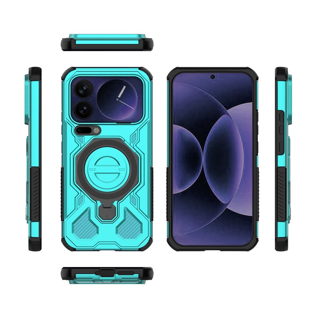 Xiaomi 17 Pro Max EIDERWOOD Håndverkerdeksel med Magnetisk Kickstand – Turkis