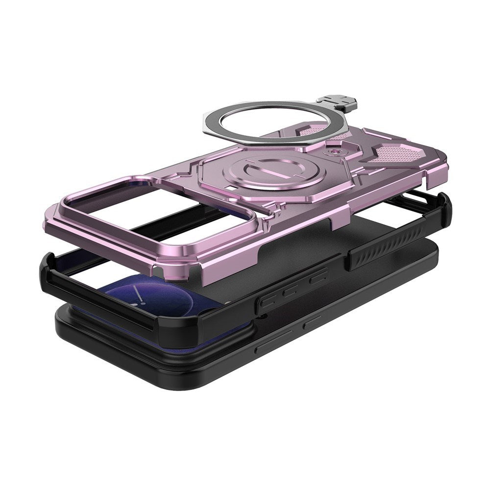 Xiaomi 17 Pro Max EIDERWOOD Håndverkerdeksel med Magnetisk Kickstand – Rosa