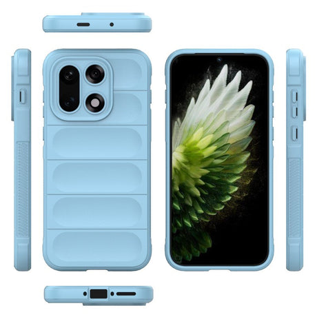 EIDERWOOD OnePlus 15 Håndverker Bakdeksel + Skjermbeskytter i Herdet Glass - Lyseblå