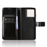 Motorola Edge 70 EIDERWOOD Kunstskinn Deksel med Stropp & Kortholder – Svart