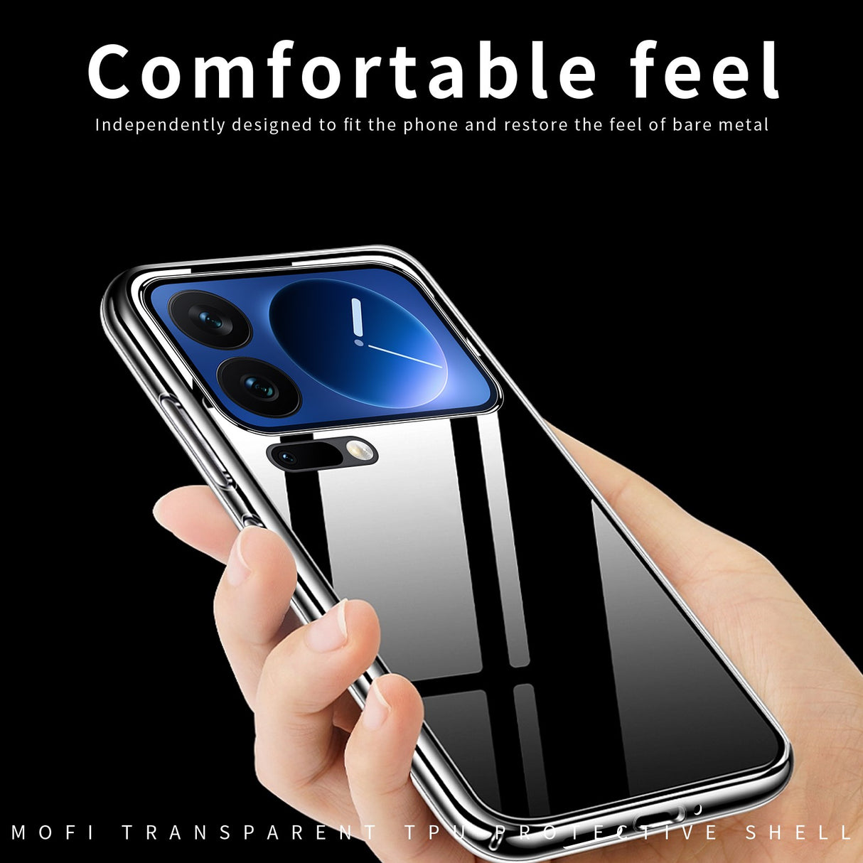 Xiaomi 17 Pro Max MOFI Slim Plast Deksel - Gjennomsiktig
