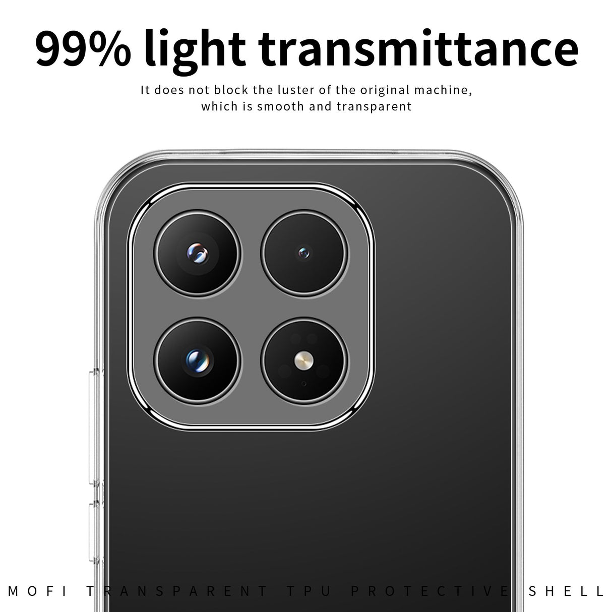 Xiaomi 17 MOFI Slim Plast Deksel - Gjennomsiktig