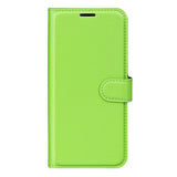 Xiaomi 17 EIDERWOOD Litchi Tekstur Kunstlær Flip Deksel m. Kortholder - Grønn