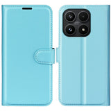 Xiaomi 17 EIDERWOOD Litchi Tekstur Kunstlær Flip Deksel m. Kortholder - Blå