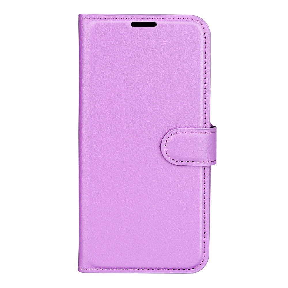 Xiaomi 17 EIDERWOOD Litchi Tekstur Kunstlær Flip Deksel m. Kortholder - Lilla
