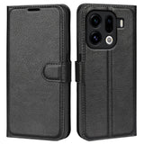 EIDERWOOD OPPO Find X9 Pro Kunstskinn Flip Deksel m. Kortholder & Ståfunksjon - Svart