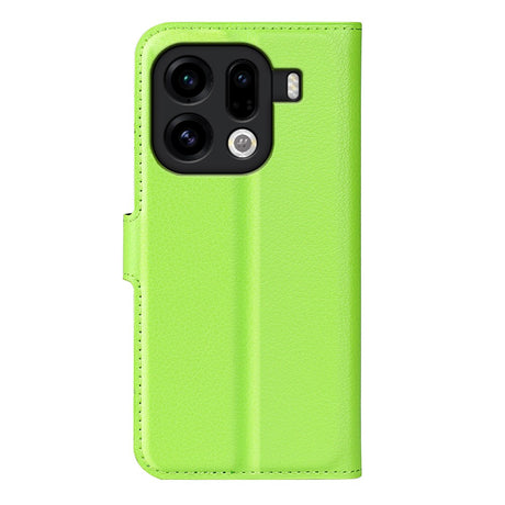 EIDERWOOD OPPO Find X9 Pro Kunstskinn Flip Deksel m. Kortholder & Ståfunksjon - Grønn