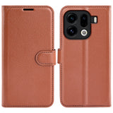 EIDERWOOD OPPO Find X9 Pro Kunstskinn Flip Deksel m. Kortholder & Ståfunksjon - Brun