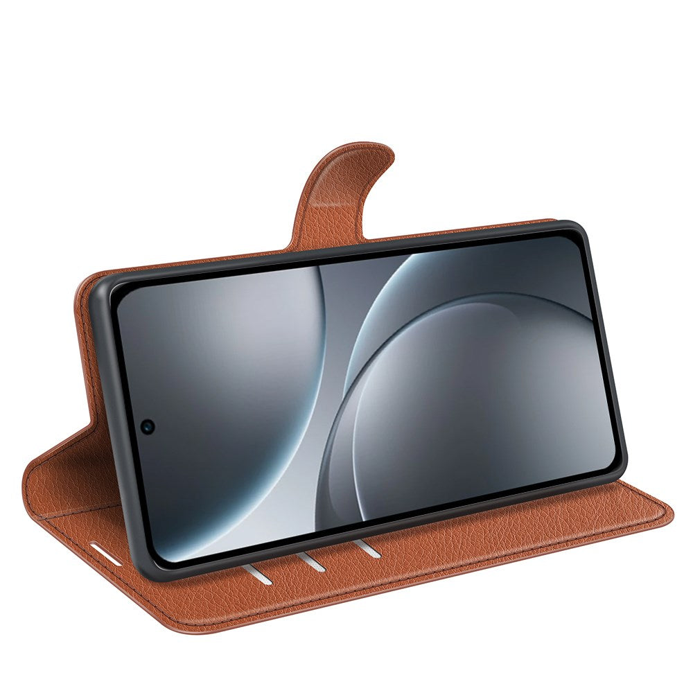 EIDERWOOD OPPO Find X9 Pro Kunstskinn Flip Deksel m. Kortholder & Ståfunksjon - Brun