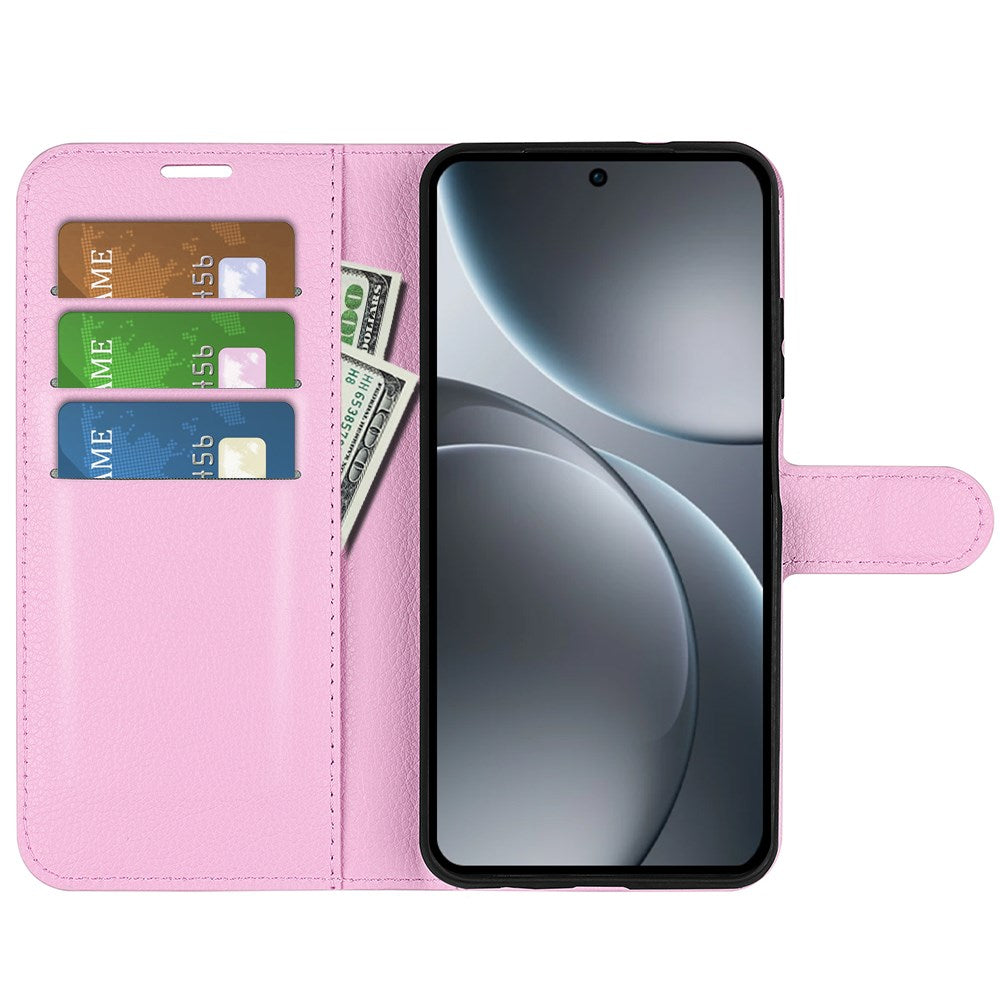 EIDERWOOD OPPO Find X9 Pro Kunstskinn Flip Deksel m. Kortholder & Ståfunksjon - Rosa