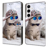 Samsung Galaxy S26 EIDERWOOD Kunstskinn Flip Deksel m. Print - Katt