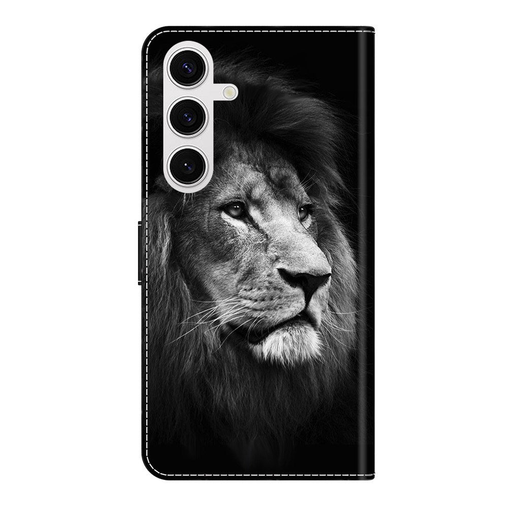 Samsung Galaxy S26 EIDERWOOD Kunstskinn Flip Deksel m. Print - Løve