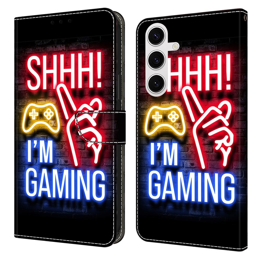 Samsung Galaxy S26 EIDERWOOD Kunstskinn Flip Deksel m. Print - Neon