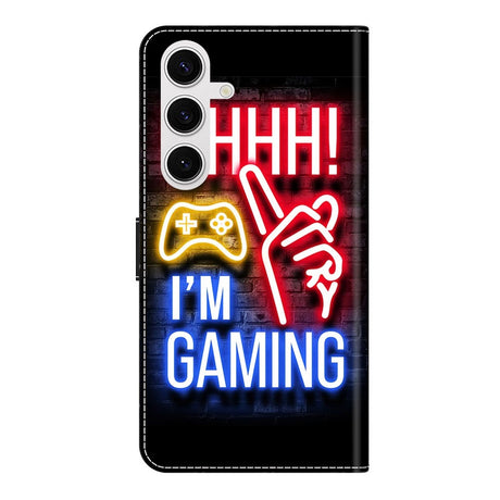 Samsung Galaxy S26 EIDERWOOD Kunstskinn Flip Deksel m. Print - Neon